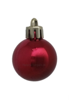 Mini julekugle 3 cm farve mørk rød 